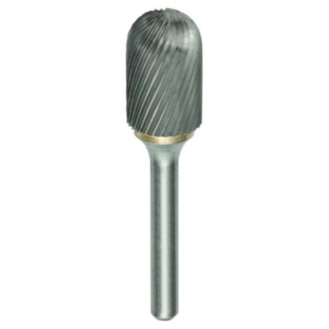 Lima Rotativa Md Cilíndrica C/ Topo Esférico - 8 X 20mm Corte Simples - Htom