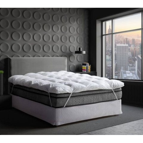 Pillow Top Casal 100% Plumas de Ganço 233 Fios - 160x200