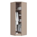 Ver imagem 4 de Guarda-Roupa Canto Oblíquo 1 Porta 100% MDF Requinte+ Bege/Duna