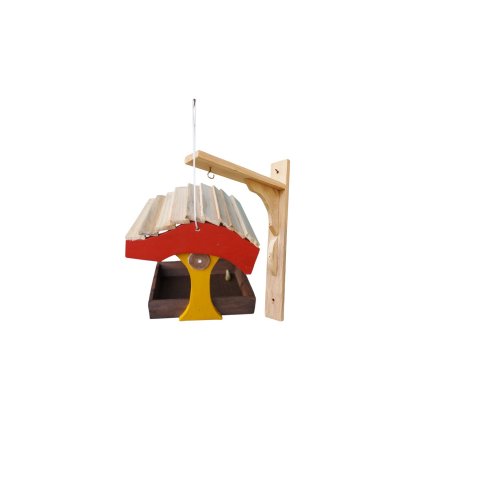Kit Comedouro e Suporte de Madeira para Decoração Elegante e Natural