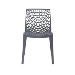 Kit 4 Cadeira de Jantar Gruvyer Vazada- Cinza Claro Ajl Store Kit 4 Cadeiras Gruvyer -cinza - 6