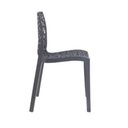 Ver imagem 3 de Kit 4 Cadeira de Jantar Gruvyer Vazada- Cinza Claro Ajl Store Kit 4 Cadeiras Gruvyer -cinza