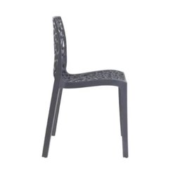 Kit 4 Cadeira de Jantar Gruvyer Vazada- Cinza Claro Ajl Store Kit 4 Cadeiras Gruvyer -cinza - 3