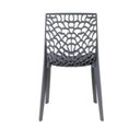 Ver imagem 4 de Kit 4 Cadeira de Jantar Gruvyer Vazada- Cinza Claro Ajl Store Kit 4 Cadeiras Gruvyer -cinza