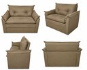 Ver imagem 6 de Sofá Compacto 2 Lugares Suede Confortável Minnors 1,20 Mts Cor:Cappuccino