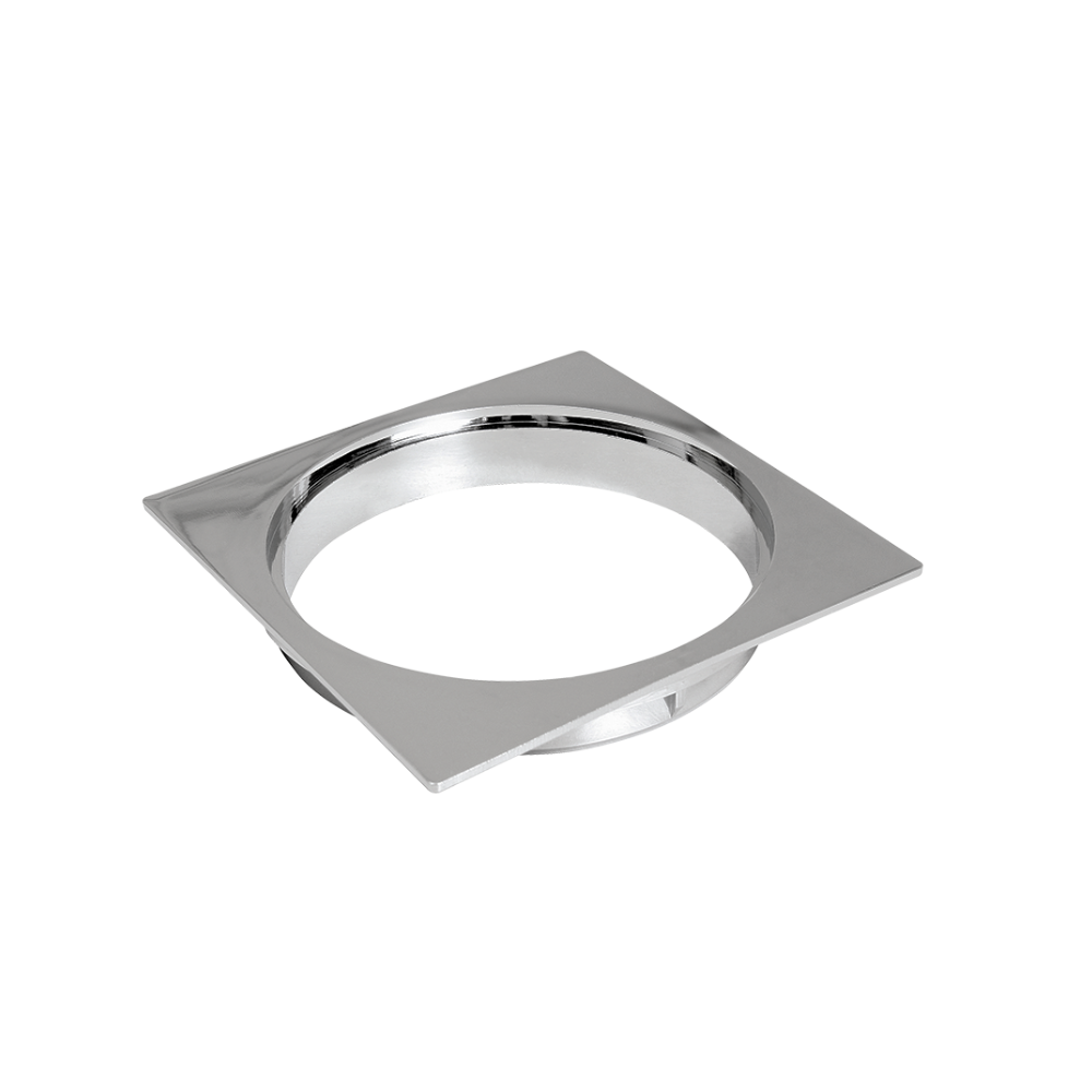 Porta Grelha Quadrada para Caixa Sifonada Tam. 100mm Cromado Durín - 1