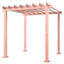 Ver imagem 2 de Pergolado para Jardim Piscina 220 x 220 Cm Madeira Maciça Eucalipto Natural - Made