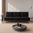 Ver imagem 1 de Sofá Atenas Fixo 220cm - Preto