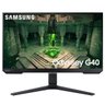 Monitor Gamer Samsung Odyssey G40 25" Fhd 240 Hz 1ms Ajuste De Altura Hdmi Dp Gsync Freesync Preto - - 1