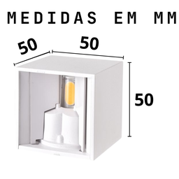 Arandela Mini Led 2w 3000k Facho Ajustável Branca - Áreas Internas - 7