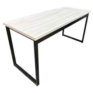 Mesa Escrivaninha para Home Office Metal Industrial 1,50m Nogal/preto Realme