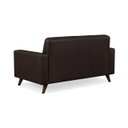 Ver imagem 4 de Sofá para Escritório 02 Lugares Slim Roma – Design Retrô com Pés Palito - Corino Café - 62401