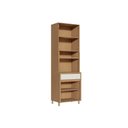 Ver imagem 3 de Cozinha Modulada Nesher Condessa Paneleiro Condessa C/ 4 Portas e 1 Gaveta 70cm Carvalho/cinza -