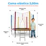 Cama Elástica 2,00m Standard Lona de Salto Preta Planet Kids Brinquedos - 3