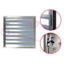 Ver imagem 2 de Portinha para Abrigo D'Agua/Gas 60 x 80 Plus 1F s/Ventil.Anod.Brilhante Brimak