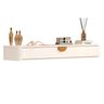 Aparador Nicho Suspenso Sala com Gaveta Cor Off White - Jb Móveis - 3