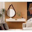 Ver imagem 2 de Aparador Nicho Suspenso Sala com Gaveta Cor Off White - Jb Móveis