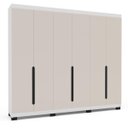 Ver imagem 2 de Roupeiro Casal Madri 6 Portas 4 Gavetas 242x214cm Creme/Branco 250702
