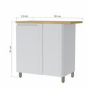 Ver imagem 3 de Balcão Modular Canto 1 Porta Rainha 92x52cm 100 Mdf