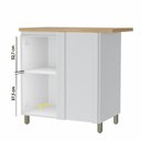 Ver imagem 4 de Balcão Modular Canto 1 Porta Rainha 92x52cm 100 Mdf