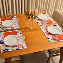 Ver imagem 1 de Conjunto Completo Mesa Posta Portina - Toque Floral Porcelana sem Talheres/copos/taças - 12 Peças