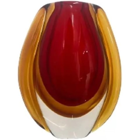 Vaso de Murano Colorido Grande para Decoração 22cm