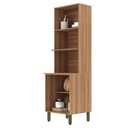 Ver imagem 6 de Torre Quente 3 Portas Espaço para Forno e Micro Mdp Raissa Nogal Off White