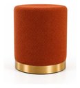 Ver imagem 3 de Puff Rodapé Dourado, Cor Terracota Boucle - Let Móveis