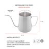 Bule Bico de Pato Chaleira Leiteira Inox Bar Cafeteria 600ml - 3