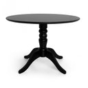 Ver imagem 1 de Mesa Redonda Madeira Maciça Pé Central Torneado 4 Lugares Gardênia Yescasa Preto