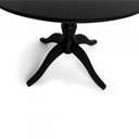 Ver imagem 4 de Mesa Redonda Madeira Maciça Pé Central Torneado 4 Lugares Gardênia Yescasa Preto