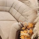 Ver imagem 6 de Sofá 3 Lugares Peonia Living 240 Cm Acquablock/ Tecido Sintético Pés Madeira Nobre Luxo