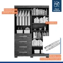 Ver imagem 6 de Armário Multiuso 2 Portas 4 Gavetas Lisboa Valdemóveis