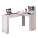 Ver imagem 7 de Escrivaninha Mesa Escritório Penteadeira em L Porta Objetos 135x82cm Jade