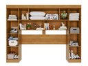 Ver mais imagens de Guarda-Roupa Casal Modulado de Canto com Espelhos 9 Portas 2 Gavetas Multimóveis Cinamomo/Off White