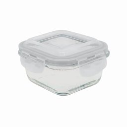 Pote Hermético Quadrado com Tampa Branco - 520Ml - 1