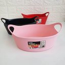 Ver imagem 4 de Kit 24 Cestos para Servir Batata Frita Preto 21x9cm Restaurante Bar Lancheria Uz Utilidades