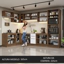 Ver imagem 6 de Armário de Cozinha Completa de Canto 499cm Rustic/Branco Stella Madesa 03