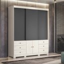 Ver imagem 1 de Guarda-Roupa Casal 5 Portas 6 Gavetas Duetto Albatroz Móveis