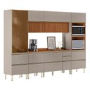 Ver imagem 5 de Cozinha Completa Modulada 6 Peças 100% MDF Proença Bege/Nogueira/Nude Prime