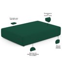 Ver imagem 4 de Puff Pet Cama Estofada para Cachorro Marley L02 Suede Verde - Inoviza