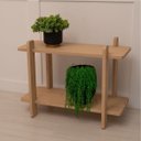 Ver imagem 5 de Aparador Montare 2 Prateleiras 75cm de Comprimento Carvalho