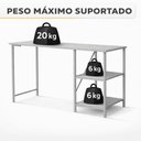 Ver imagem 5 de Kit Mesa Star 110 + Estante 4 Prateleiras