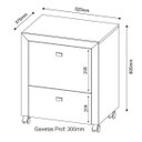 Ver imagem 2 de Conjunto 6 Peças com Escrivaninha, 3 Gaveteiros e 2 Armários Multiuso Alto para Escritório
