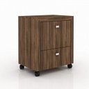 Ver imagem 6 de Conjunto 6 Peças com Escrivaninha, 3 Gaveteiros e 2 Armários Multiuso Alto para Escritório