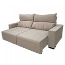 Ver imagem 2 de Sofá Retrátil e Reclinável Ellen 200cm 3 Lugares com Molas no Assento Encosto com Fibra Siliconada T