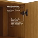 Ver mais imagens de Ponte com Mesa de Cabeceira Planejada com Painel Ripado Samambaia CabeCasa MadeiraOriginals Marrom