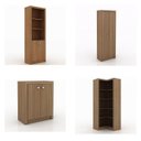 Ver imagem 6 de Kit 4 Armários para Escritório com Estante