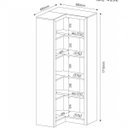 Ver imagem 4 de Kit 4 Armários para Escritório com Estante