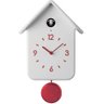 Relógio Qq Cuco Branco Com Pêndulo Vermelho - Guzzini - 1